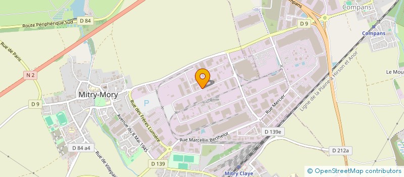 localisation de l'entreprise SOCIETE D'ETUDES ET DE FABRICATION D'ARMOIRES INDUSTRIELLES D'AU TOMATISME à MITRY-MORY