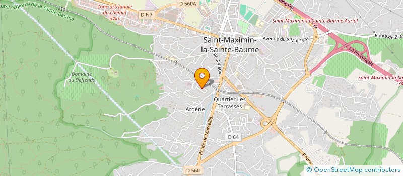 localisation de l'entreprise SOCIETE D'ETUDES ET DE GESTION DE L'ENVIRONNEMENT ET DES DECHETS -SEGED à ST MAXIMIN LA STE BAUME