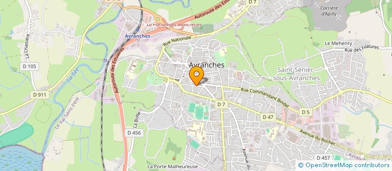 localisation de l'entreprise SOCIETE D'ETUDES ET DE GESTIONS URBAINES ET RURALES à AVRANCHES