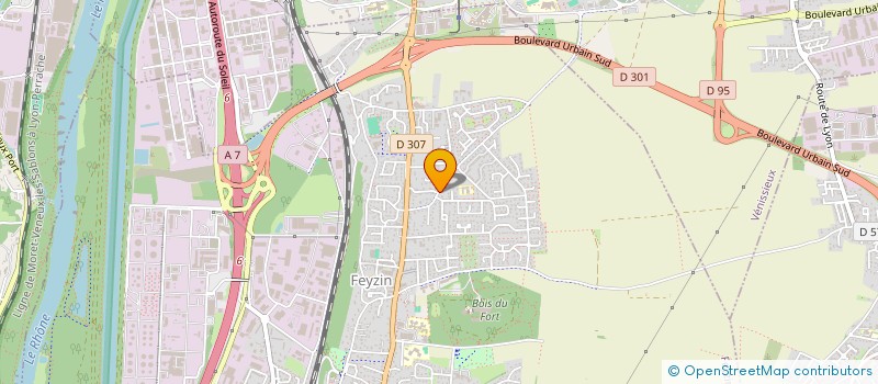 localisation de l'entreprise SOCIETE D ETUDES ET DE PROGRAMMATION TECHNIQUES - SEPT  FEYZIN