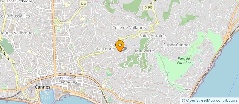 localisation de l'entreprise SOCIETE D'ETUDES ET DE PROMOTION à CANNES