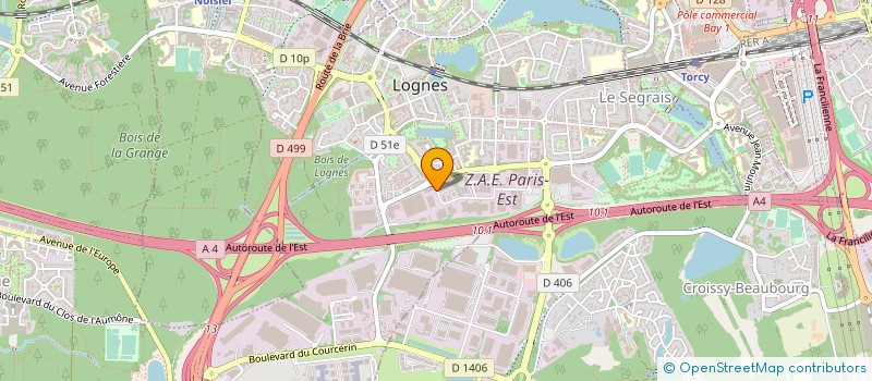 localisation de l'entreprise SOCIETE D'ETUDES ET DE REALISATION D'EQUIPEMENTS MODERNES à LOGNES