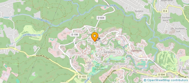 localisation de l'entreprise SOCIETE D ETUDES ET DE REALISATIONS à VALBONNE
