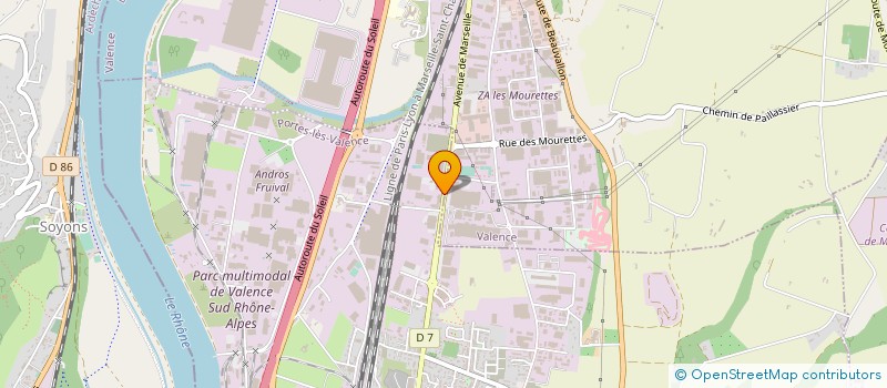 localisation de l'entreprise SOCIETE D'ETUDES ET DE REALISATIONS D'APPAREILS DE CHAUFFAGE à PORTES LES VALENCE