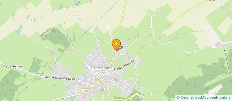 localisation de l'entreprise SOCIETE D'ETUDES ET DE REALISATIONS MATERIEL AGRICOLE DE PIERREFONTAINE - SERMAP  PIERREFONTAINE-LES-VARANS