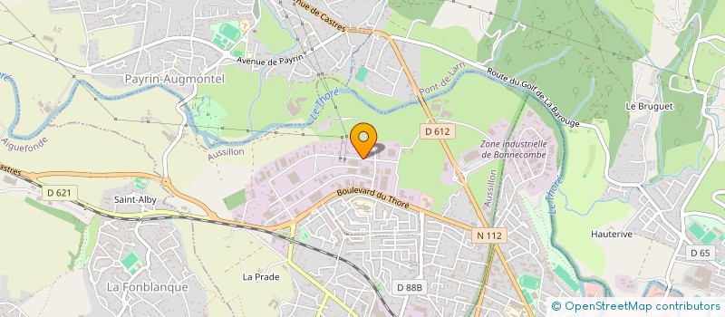 localisation de l'entreprise SOCIETE D'ETUDES ET DE REALISATIONS MECANIQUES ET D'AUTOMATISMES DE MAZAMET à AUSSILLON