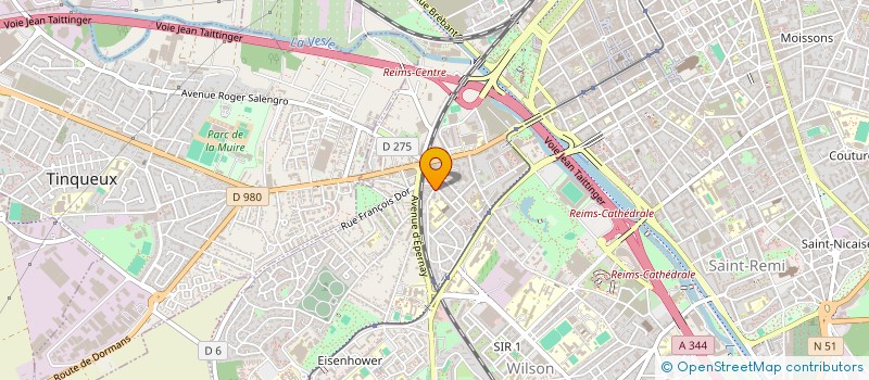 localisation de l'entreprise SOCIETE D'ETUDES ET DE REALISATIONS THERMIQUES ET INDUSTRIELLES à REIMS