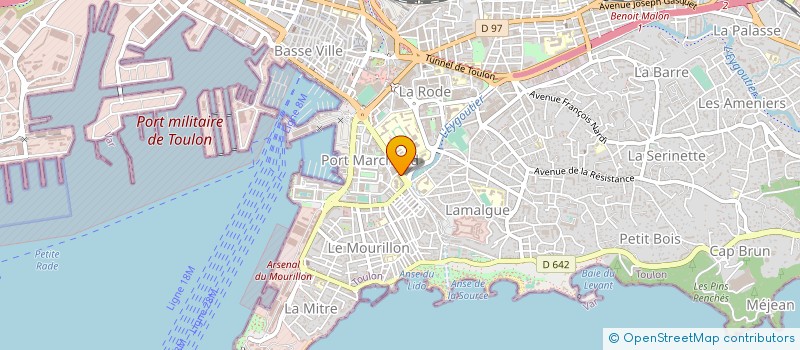 localisation de l'entreprise SOCIETE D'ETUDES ET DE TRAVAUX D'AMENAGEMENT DU VAR à TOULON