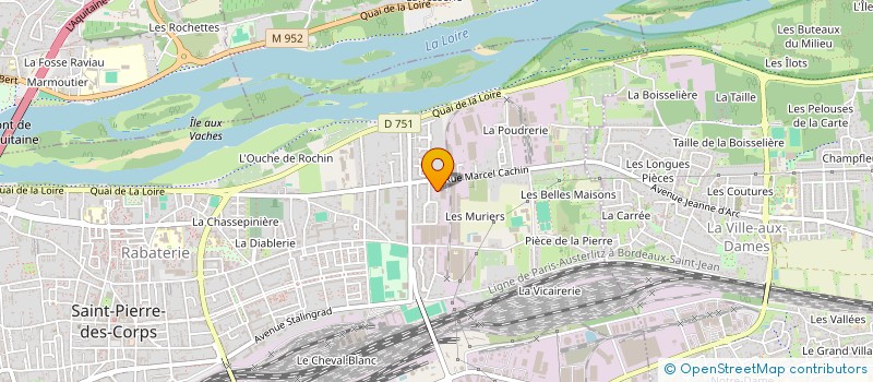 localisation de l'entreprise SOCIETE D'ETUDES ET PROJETS TECHNIQUES à SAINT-PIERRE-DES-CORPS