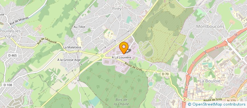 localisation de l'entreprise SOCIETE D'ETUDES ET REALISATION D'OUTILS A DECOUPER ET A EMBOUTIR EN ABREGE : SERODE à PIREY