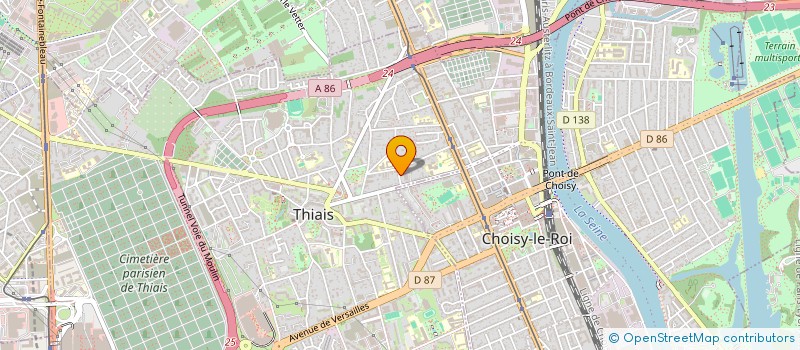localisation de l'entreprise SOCIETE D'ETUDES ET REALISATIONS EN MARBRERIE à THIAIS