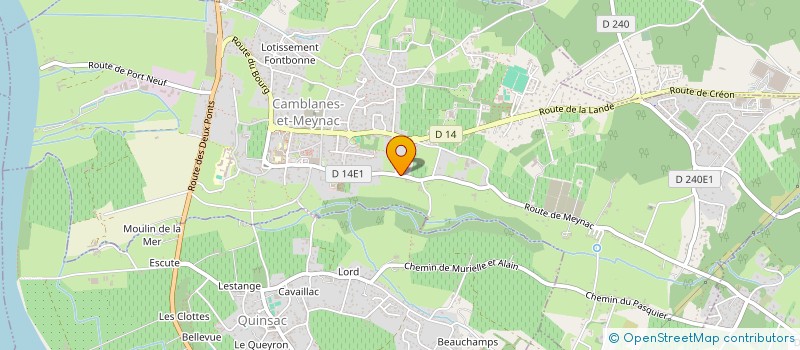 localisation de l'entreprise SOCIETE D'ETUDES ET TRAVAUX DE LA GIRONDE  CAMBLANES-ET-MEYNAC