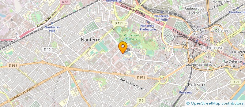 localisation de l'entreprise SOCIETE D'ETUDES TECHNIQUES DE TRAVAUX ET D'INTERMEDIATION à NANTERRE