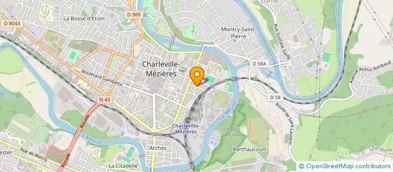 localisation de l'entreprise SOCIETE D ETUIDES TECHNIQUES ET D INGENIERIE DU BATIMENT à CHARLEVILLE-MEZIERES