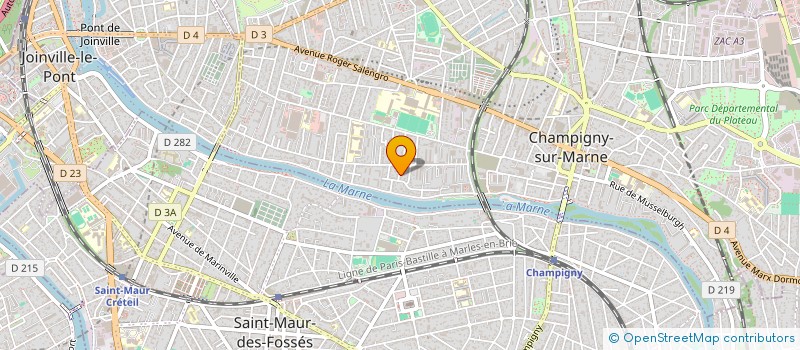 localisation de l'entreprise SOCIETE D EXERCICE KINE EN CLINIQUE S.E.K.C à CHAMPIGNY-SUR-MARNE