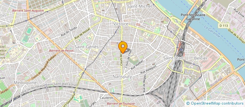 localisation de l'entreprise SOCIETE D'EXERCICE LIBERAL A RESPONSABILITE LIMITEE A ASSOCIE UNIQUE DE MEDECIN ANESTHESISTE DOCTEUR GERARD DUQUENNE  BORDEAUX