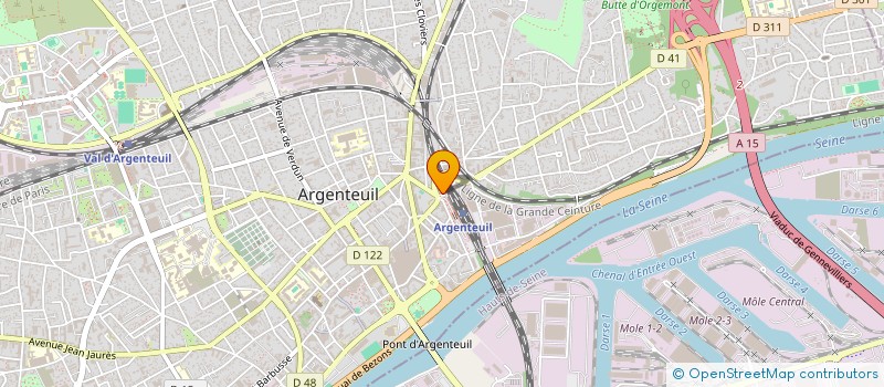 localisation de l'entreprise SOCIETE D'EXERCICE LIBERAL A RESPONSABILITE LIMITEE CABINET DENTAIRE DE LA GARE D'ARGENTEUIL  ARGENTEUIL