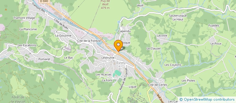 localisation de l'entreprise SOCIETE D'EXERCICE LIBERAL A RESPONSABILITE LIMITEE DE PHARMACIENS D'OFFICINE - PHARMACIE ANDRE -SELARL PHARMACIE ANDRE à FIRMI