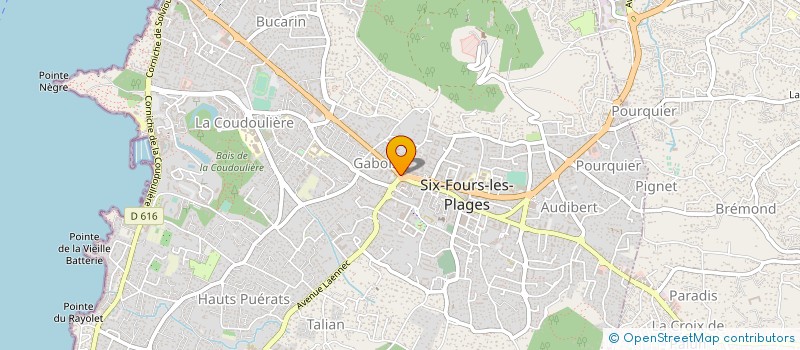 localisation de l'entreprise SOCIETE D'EXERCICE LIBERAL A RESPONSABILITE LIMITEE DE PHARMACIENS D'OFFICINE PHARMACIE BLANCHARD à SIX-FOURS-LES-PLAGES