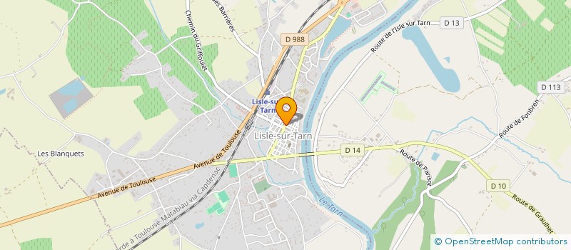 localisation de l'entreprise SOCIETE D'EXERCICE LIBERAL A RESPONSABILITE LIMITEE DE PHARMACIENS D'OFFICINE - PHARMACIE LES JARDINS DE LISLE à LISLE-SUR-TARN