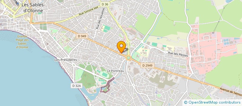 localisation de l'entreprise SOCIETE D'EXERCICE LIBERAL A RESPONSABILITE LIMITEE DOCTEUR GREGOIRE FONSAGRIVE à LES SABLES-D'OLONNE