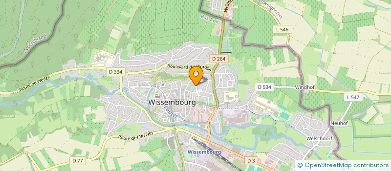 localisation de l'entreprise SOCIETE D'EXERCICE LIBERAL A RESPONSABILITE LIMITEE DU CABINET D'ORTHODONDIE DU DOCTEUR PIERRE YVES CAPELLE  WISSEMBOURG