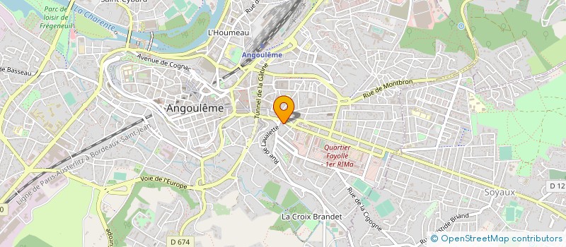 localisation de l'entreprise SOCIETE D'EXERCICE LIBERAL D'AVOCATS A RESPONSABILITE LIMITEE AIMARD-LOUBERE - BOUDET ABVOCARE à ANGOULEME