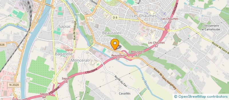 localisation de l'entreprise SOCIETE D'EXERCICE LIBERAL DE MASSEURS KINESITHERAPEUTES - KINEDE - KINEDE  MONTAUBAN