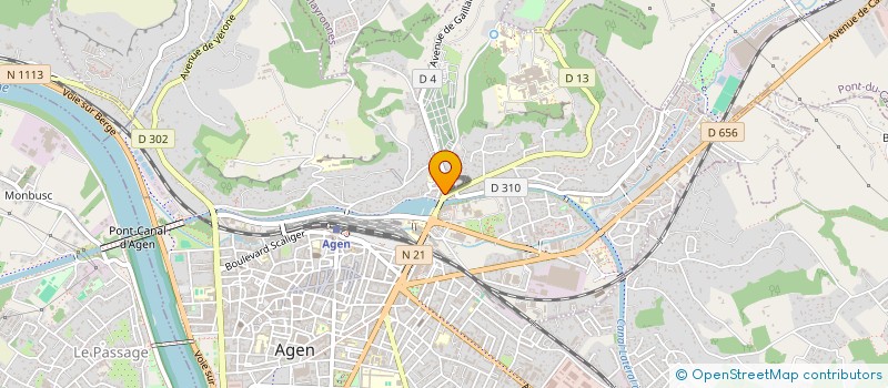 localisation de l'entreprise SOCIETE D'EXERCICE LIBERAL DE PHARMACIENS D'OFFICINE - PHARMACIE DE GAILLARD à AGEN
