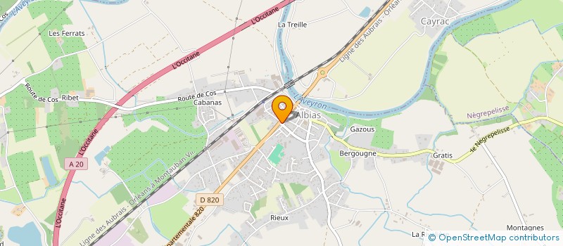 localisation de l'entreprise SOCIETE D EXERCICE LIBERAL DE PHARMACIENS D OFFICINE - PHARMACIE ST GEORGES - SELARL PHARMACIE ST GEORGES  ALBIAS