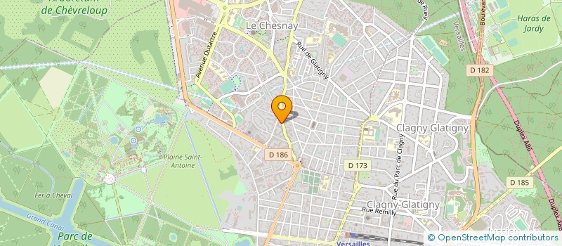 localisation de l'entreprise SOCIETE D'EXERCICE LIBERAL GITON ETIENNE ET ASSOCIES à LE CHESNAY-ROCQUENCOURT