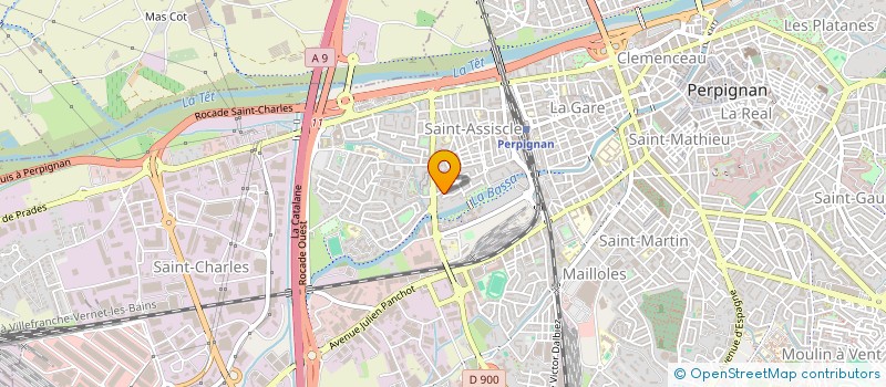 localisation de l'entreprise SOCIETE D'EXERCICE LIBERAL ORL  PERPIGNAN