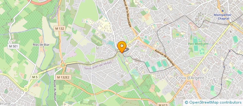 localisation de l'entreprise SOCIETE D'EXERCICE LIBERAL UNIPERSONNELLE A RESPONSABILITE LIMITEE DE PHARMACIENS D'OFFICINE - PHARMACIE VAL DE CROZE à MONTPELLIER