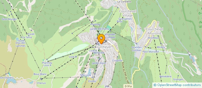 localisation de l'entreprise SOCIETE D'EXPANSION COMMERCIALE JLT à COURCHEVEL