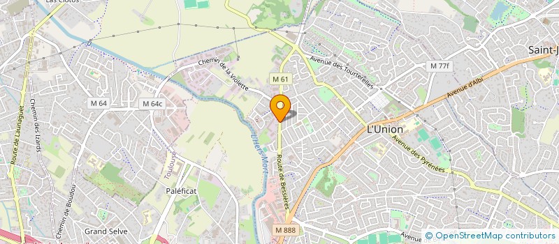 localisation de l'entreprise SOCIETE D'EXPERTISE COMPTABLE AHMED TALALKHOKH - VINCENT JACQUIN  L'UNION