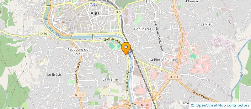 localisation de l'entreprise SOCIETE D'EXPERTISE COMPTABLE ALAIN DIAZ  ALES