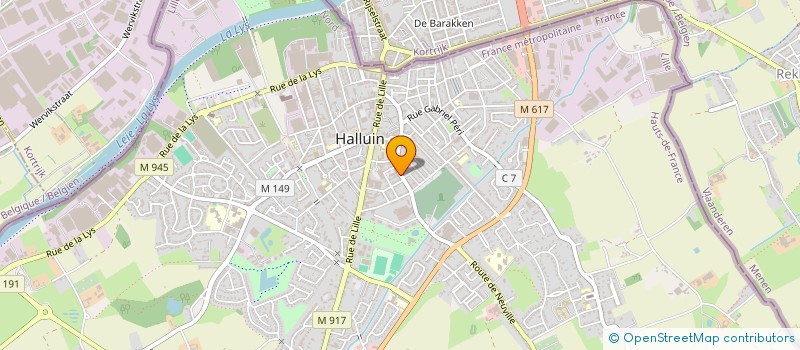 localisation de l'entreprise SOCIETE D EXPERTISE COMPTABLE CLAUDE SPLET à HALLUIN