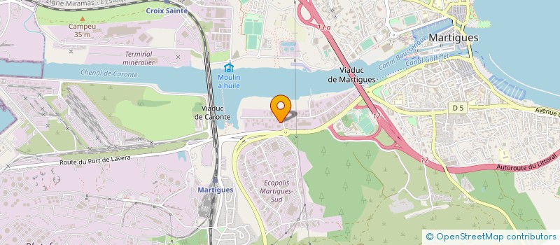 localisation de l'entreprise SOCIETE D'EXPERTISE COMPTABLE DE GESTION ET D'ETUDES FINANCIERES à MARTIGUES