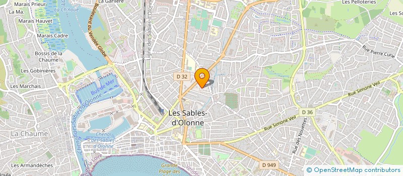 localisation de l'entreprise SOCIETE D'EXPERTISE COMPTABLE DU PAYS DES OLONNES- SECPO à LES SABLES D'OLONNE