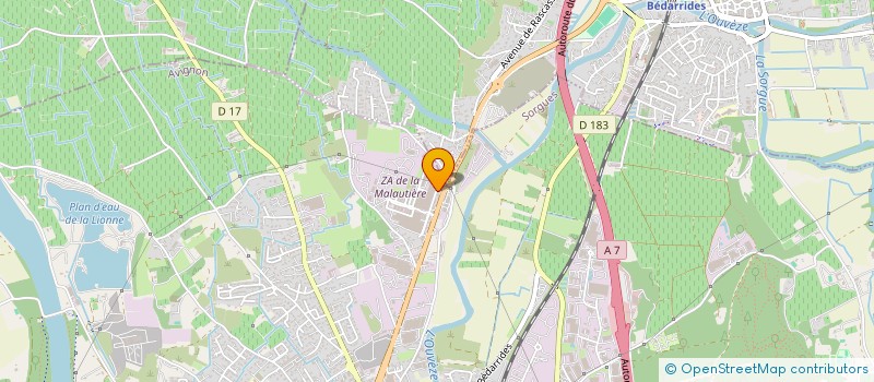 localisation de l'entreprise SOCIETE D'EXPERTISE COMPTABLE DU SUD-EST  SORGUES