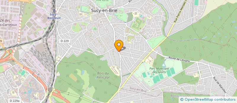 localisation de l'entreprise SOCIETE D'EXPERTISE COMPTABLE DURAND à SUCY-EN-BRIE