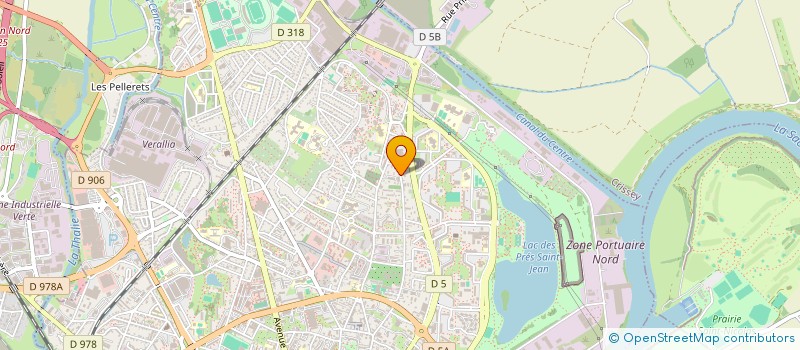 localisation de l'entreprise SOCIETE D'EXPERTISE COMPTABLE EXEDRA  CHALON-SUR-SAONE