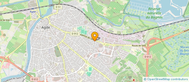 localisation de l'entreprise SOCIETE D'EXPERTISE COMPTABLE GM ET ASSOCIES SA  AGDE