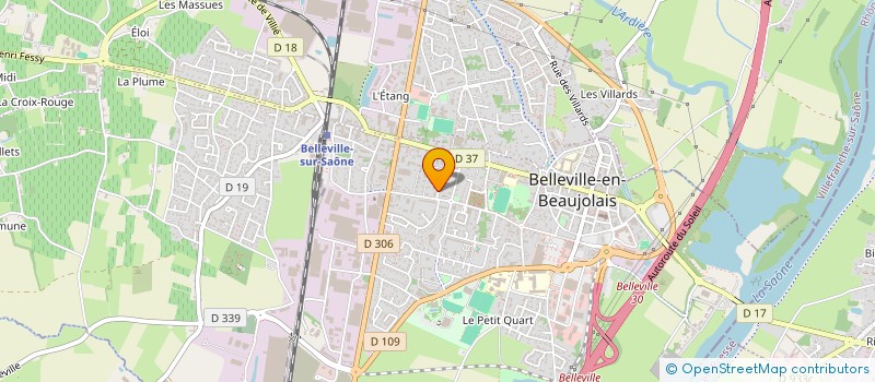 localisation de l'entreprise SOCIETE D EXPERTISE COMPTABLE GOUDARD ET ASSOCIES à BELLEVILLE-EN-BEAUJOLAIS
