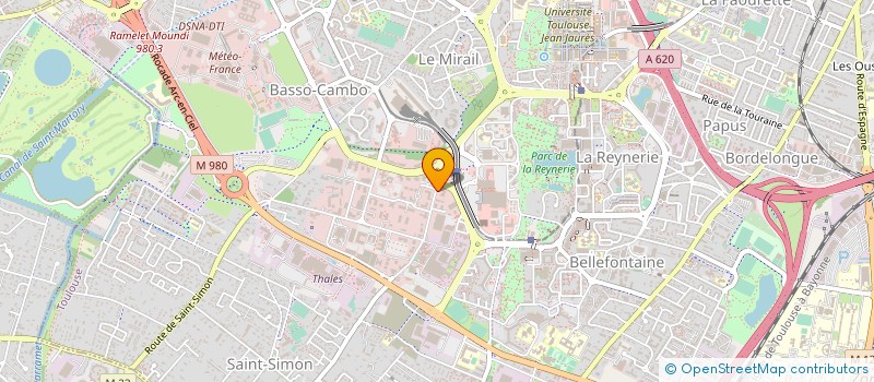 localisation de l'entreprise SOCIETE D'EXPERTISE COMPTABLE LARRALDE,CONSULTANTS ET ASSOCIES à TOULOUSE