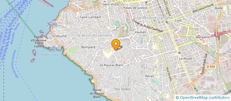 localisation de l'entreprise SOCIETE D'EXPERTISE COMPTABLE MERIDIONALE S C M à MARSEILLE