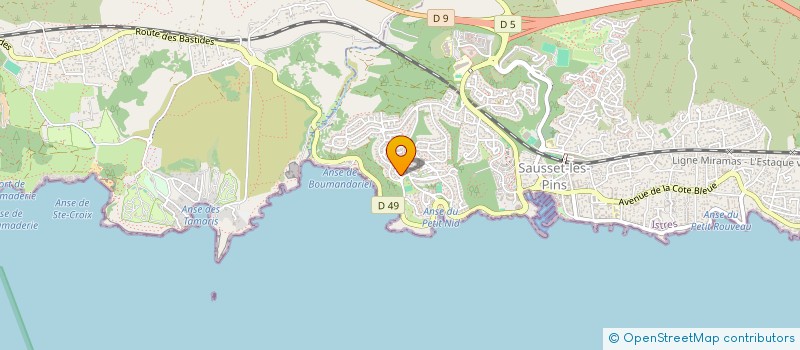 localisation de l'entreprise SOCIETE D'EXPERTISE EN ENERGIE ET DEVELOPPEMENT DURABLE  SAUSSET-LES-PINS