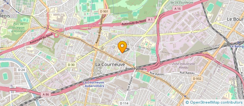localisation de l'entreprise SOCIETE D'EXPERTISES COMPTABLE FIDUCIAIRE DE PARIS à LA COURNEUVE