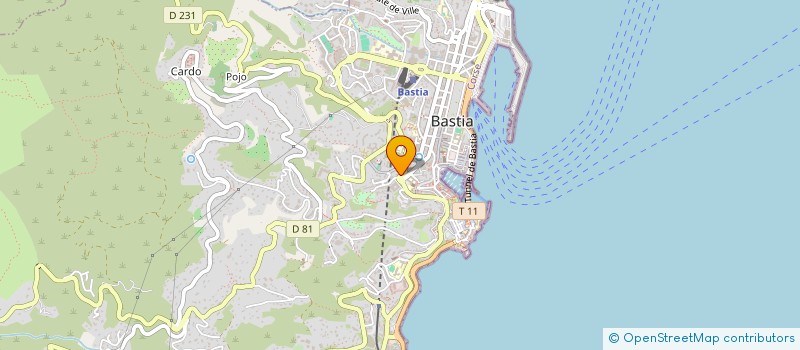 localisation de l'entreprise SOCIETE D'EXPLOIT AGENCE DU PALAIS à BASTIA