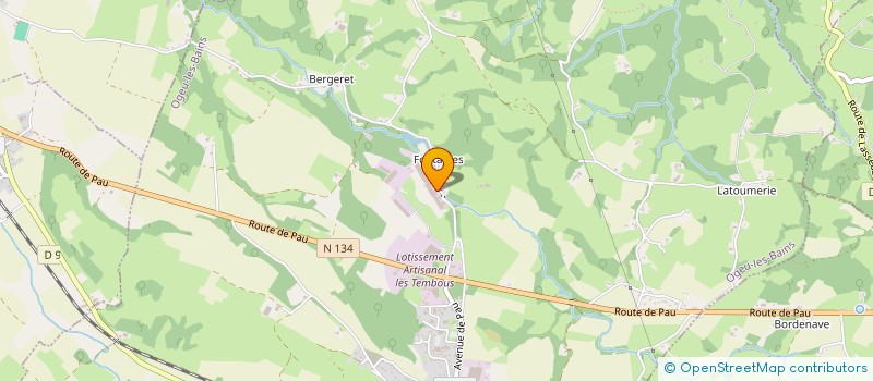 localisation de l'entreprise SOCIETE D'EXPLOITAION DES SOURCES DE SIGNES à OGEU-LES-BAINS